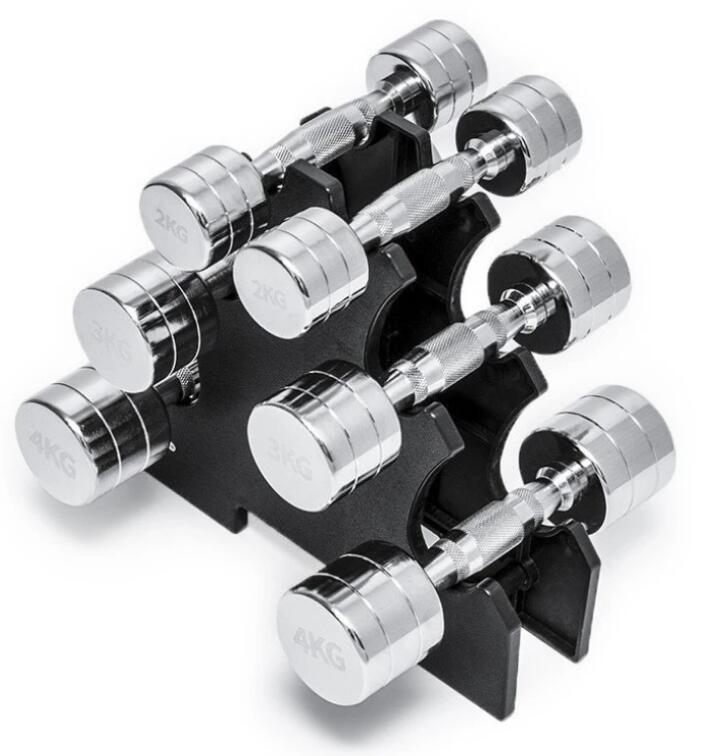 Equipamentos de fitness com cromo de aço macio halteres halteres