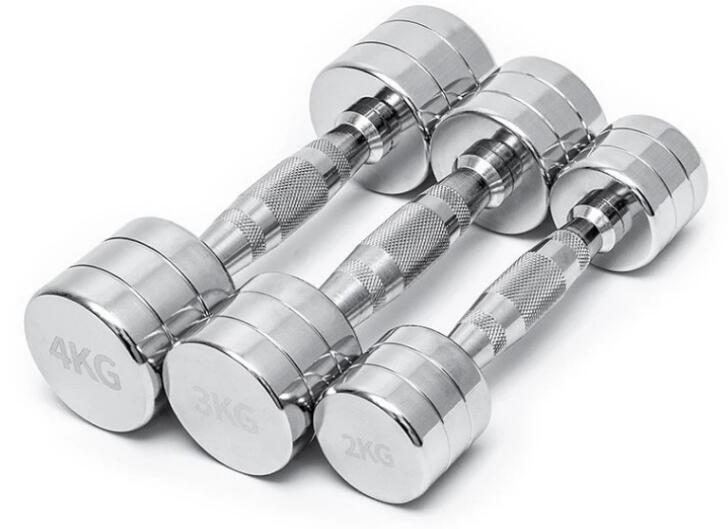 Equipamentos de fitness com cromo de aço macio halteres halteres