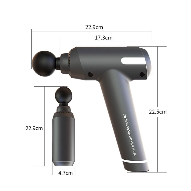 Pistola de massagem digital multifuncional