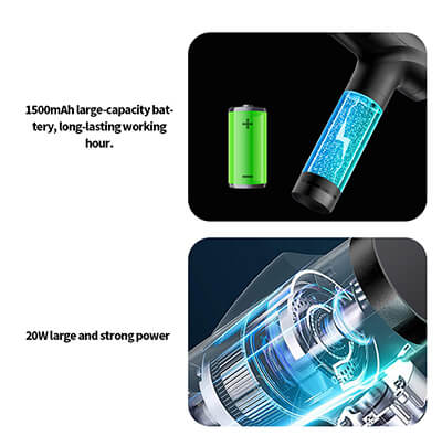 Pistola de massagem com touch touch led