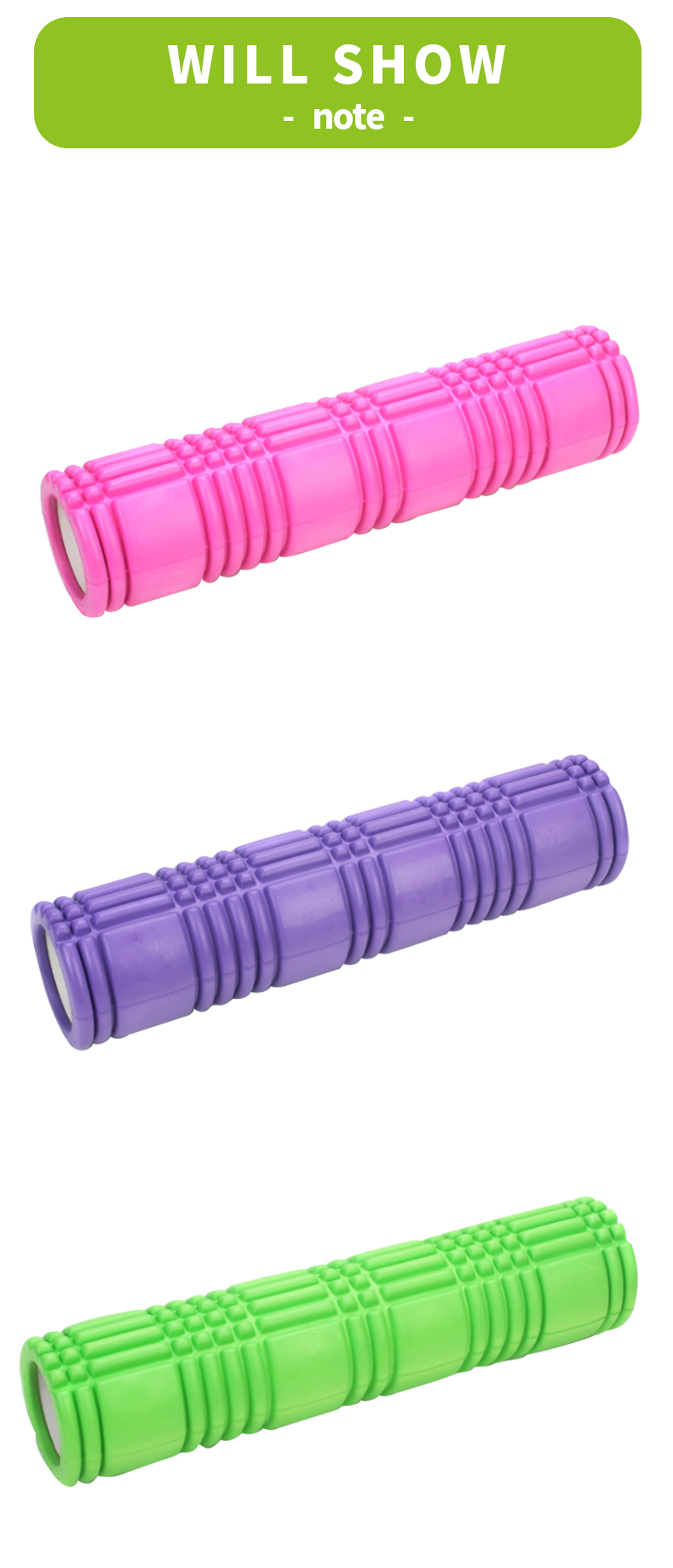 LOGO DE TAMPO DE COLOR PERSONAGEM GYM ROUNTE EVA MACE ROLO DE ESPOMA DE YOGA CONJUNTO COM SPINAL