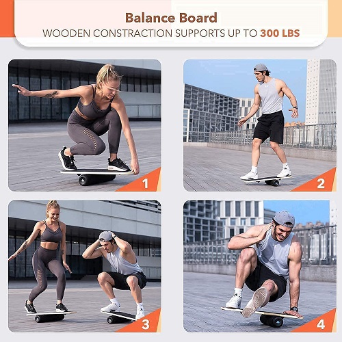 Exercício mais popular novo Treinamento Balance Board Wood, Balance Board