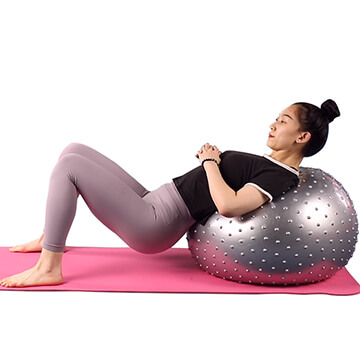 Bola de ioga de PVC com pontos de massagem