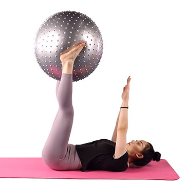 Bola de ioga de PVC com pontos de massagem