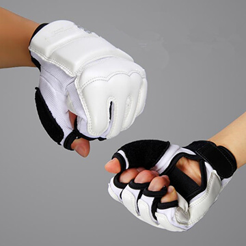 Meio dedos luvas de boxe / luvas Taekwondo