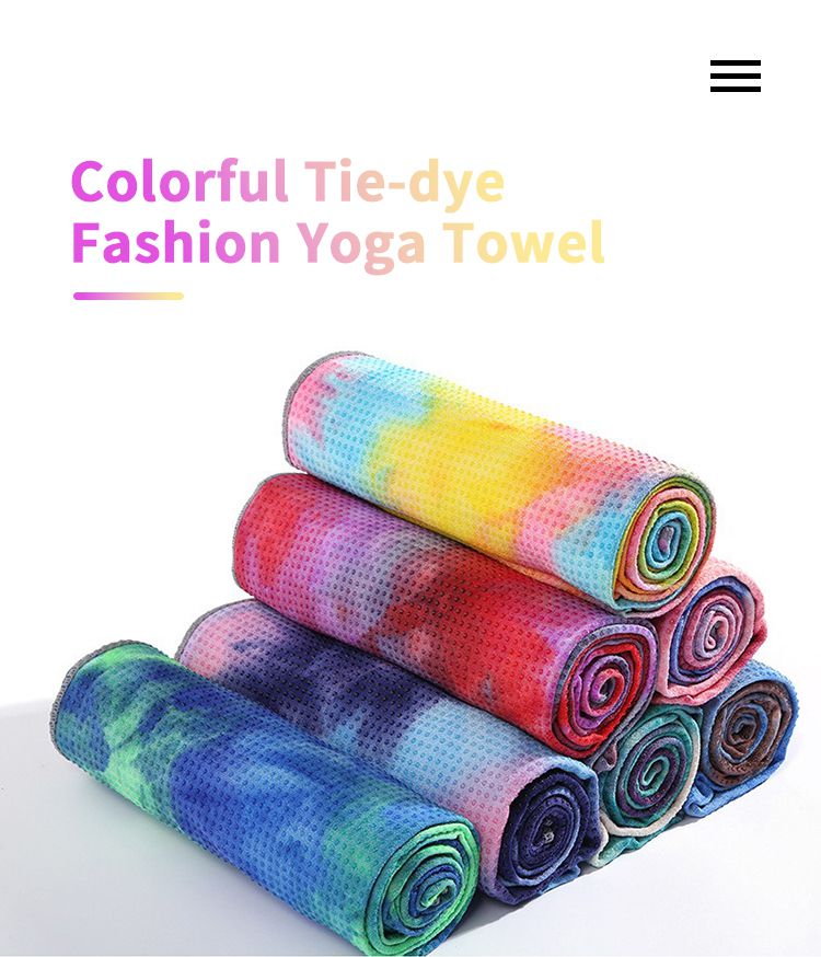 Toalha de ioga tie-dye