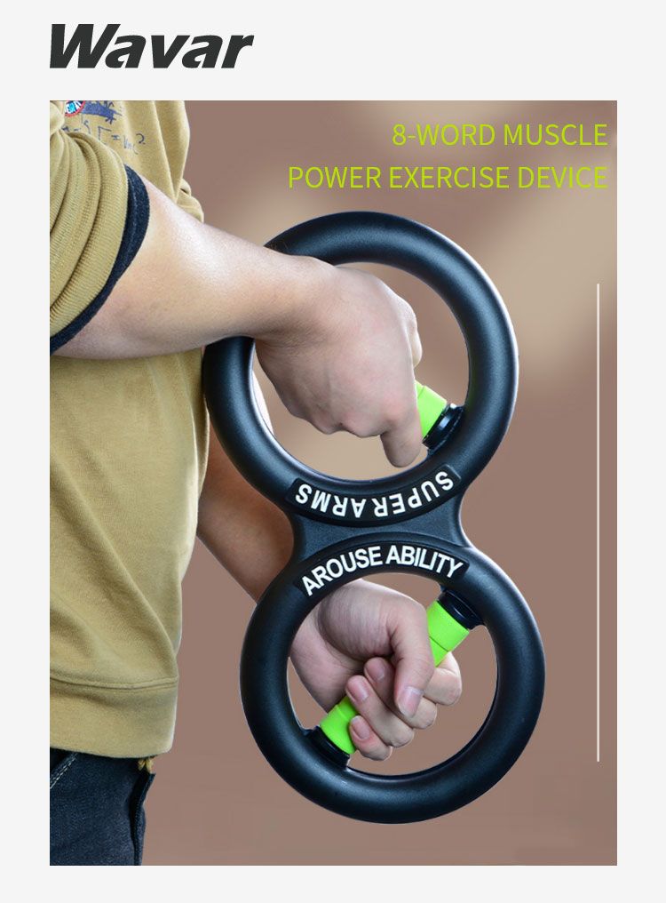 Exerciador de força do braço muscular de 8 palavras