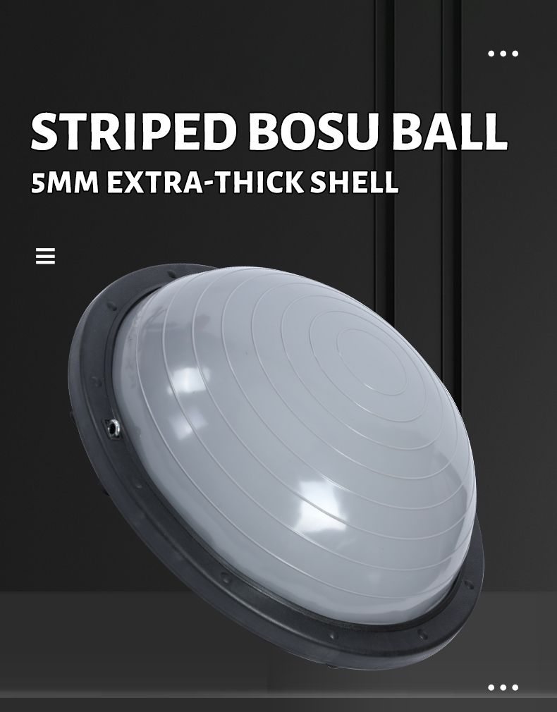 Bola bosu com bandas de resistência