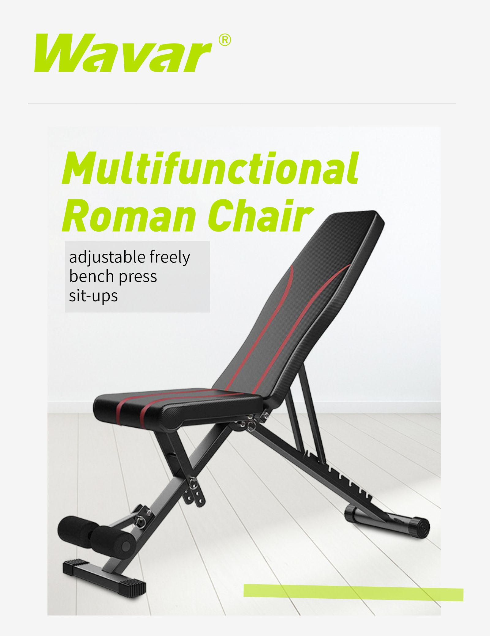 Cadeira romana ajustável multifuncional