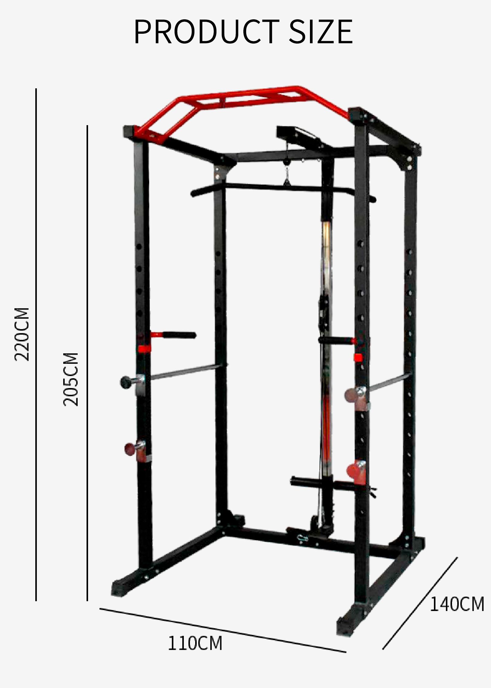 Rack de agachamento doméstico