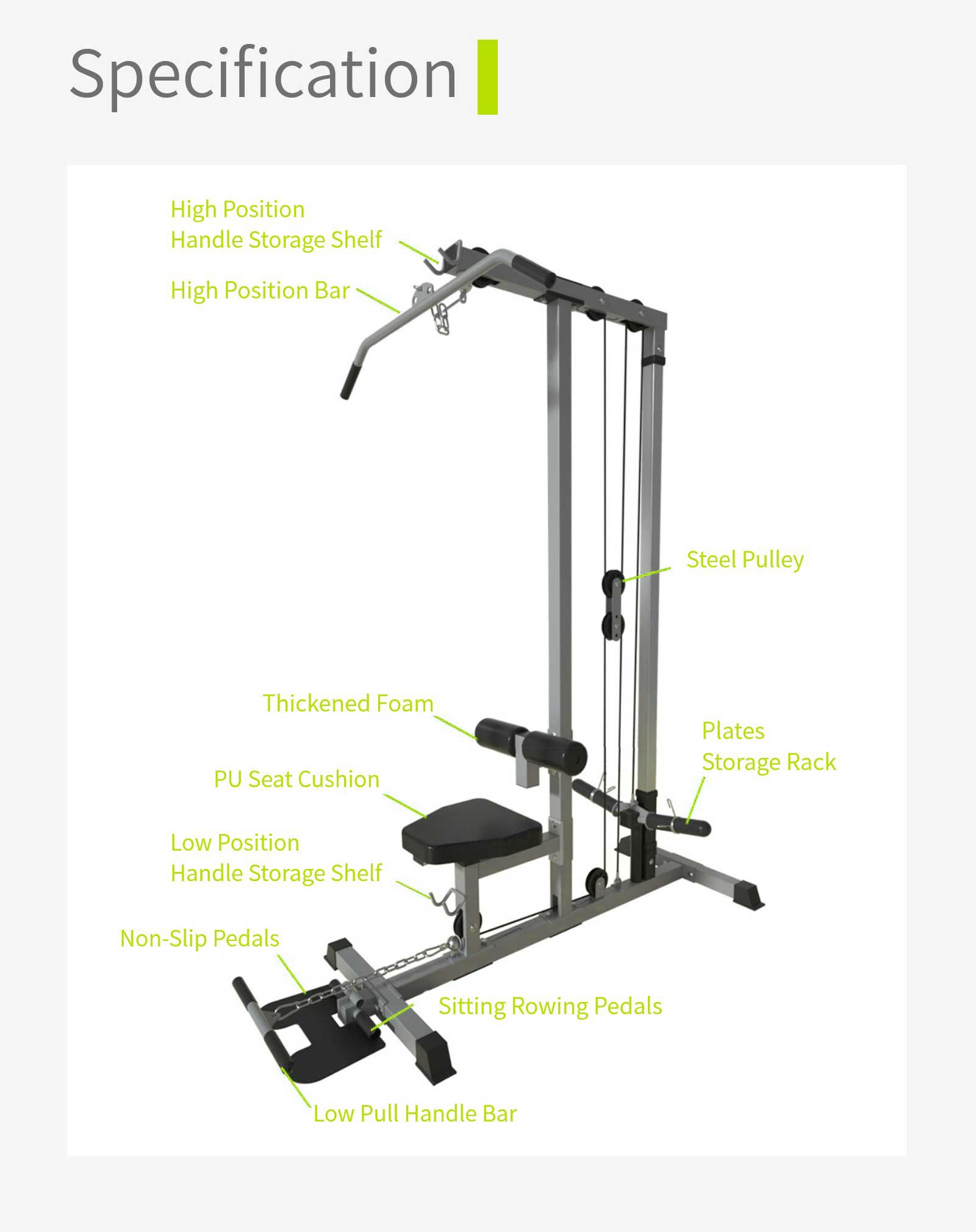 Puxe para casa a máquina de ginástica
