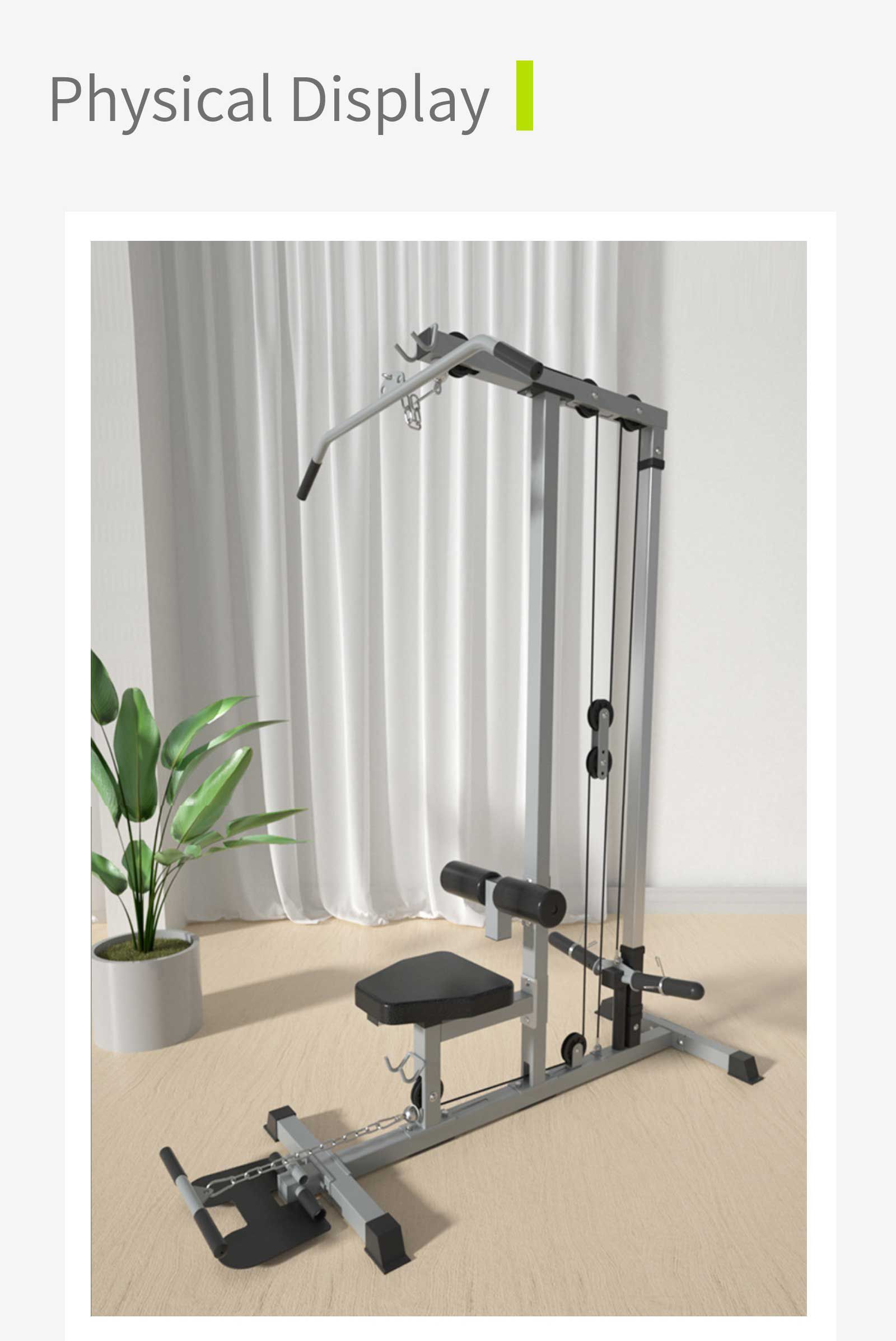 Puxe para casa a máquina de ginástica
