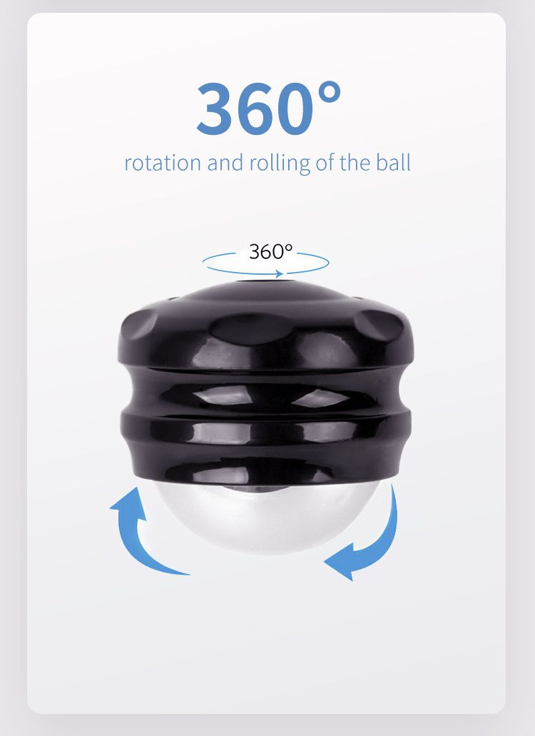 Bola de rolo de massagem manual de aço inoxidável