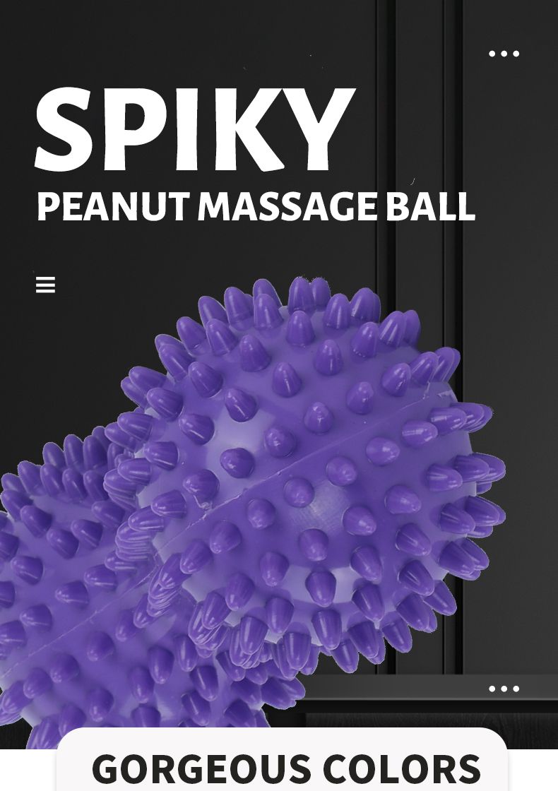Bola de massagem PVC de forma espetada de amendoim