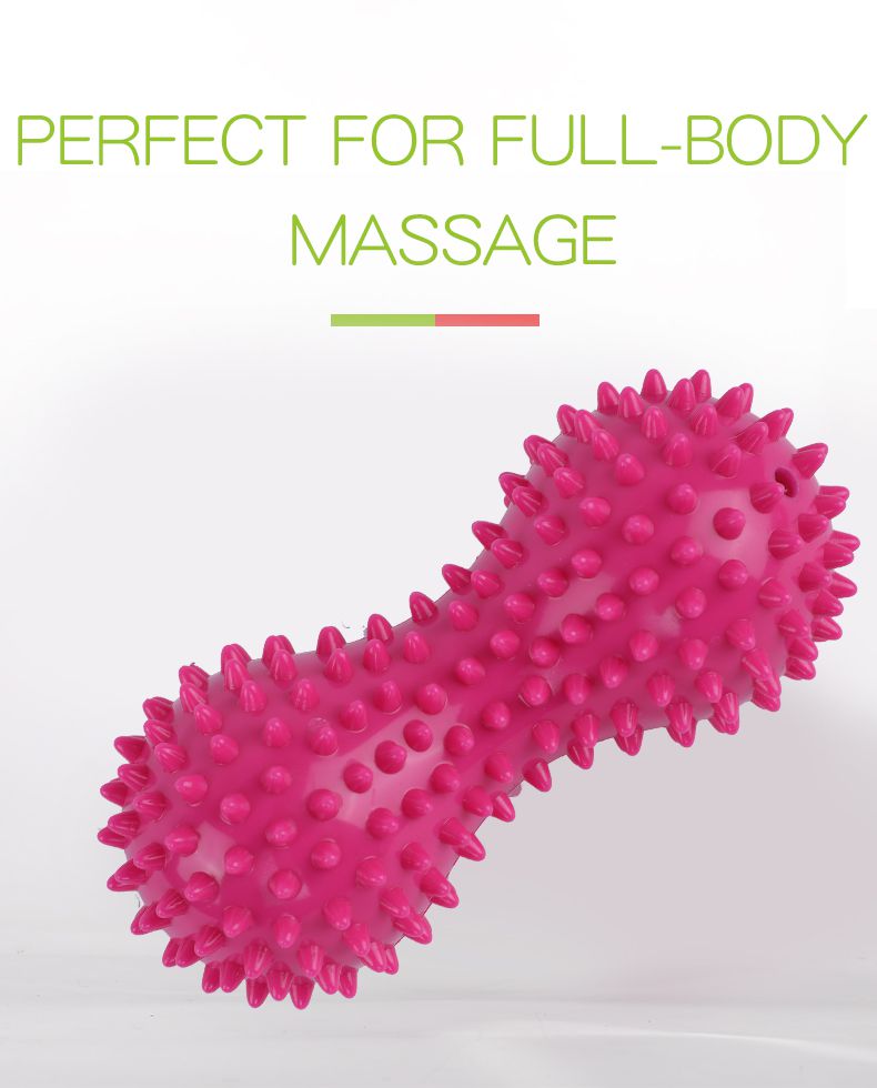 Bola de massagem PVC de forma espetada de amendoim