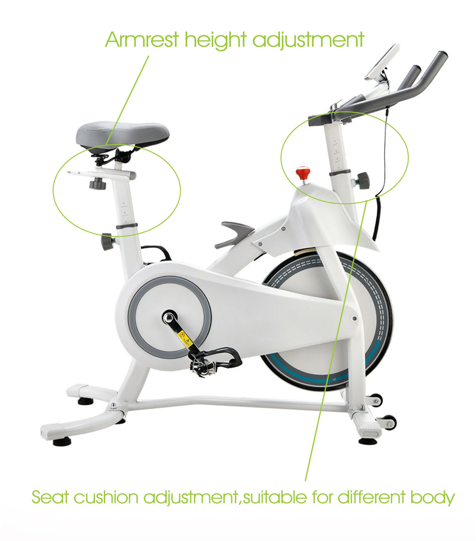 Bicicleta de ciclismo de exercício aeróbico interno