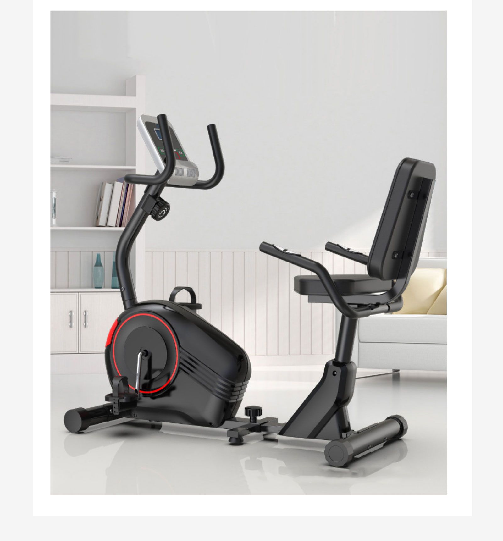 Bicicleta de exercício reclinada