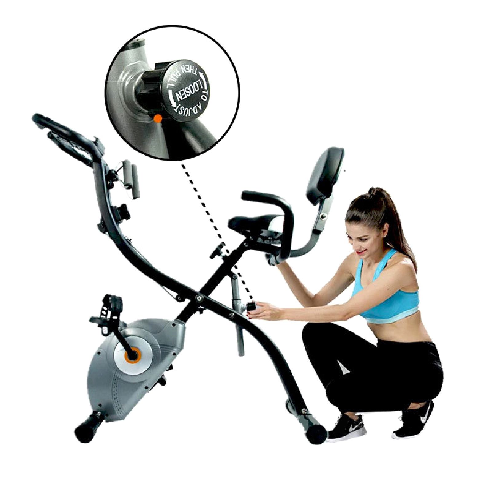 Bicicleta de exercício dobrável