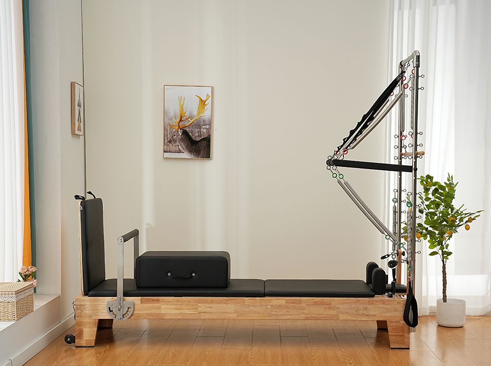 Pilatos Reformer com toalha