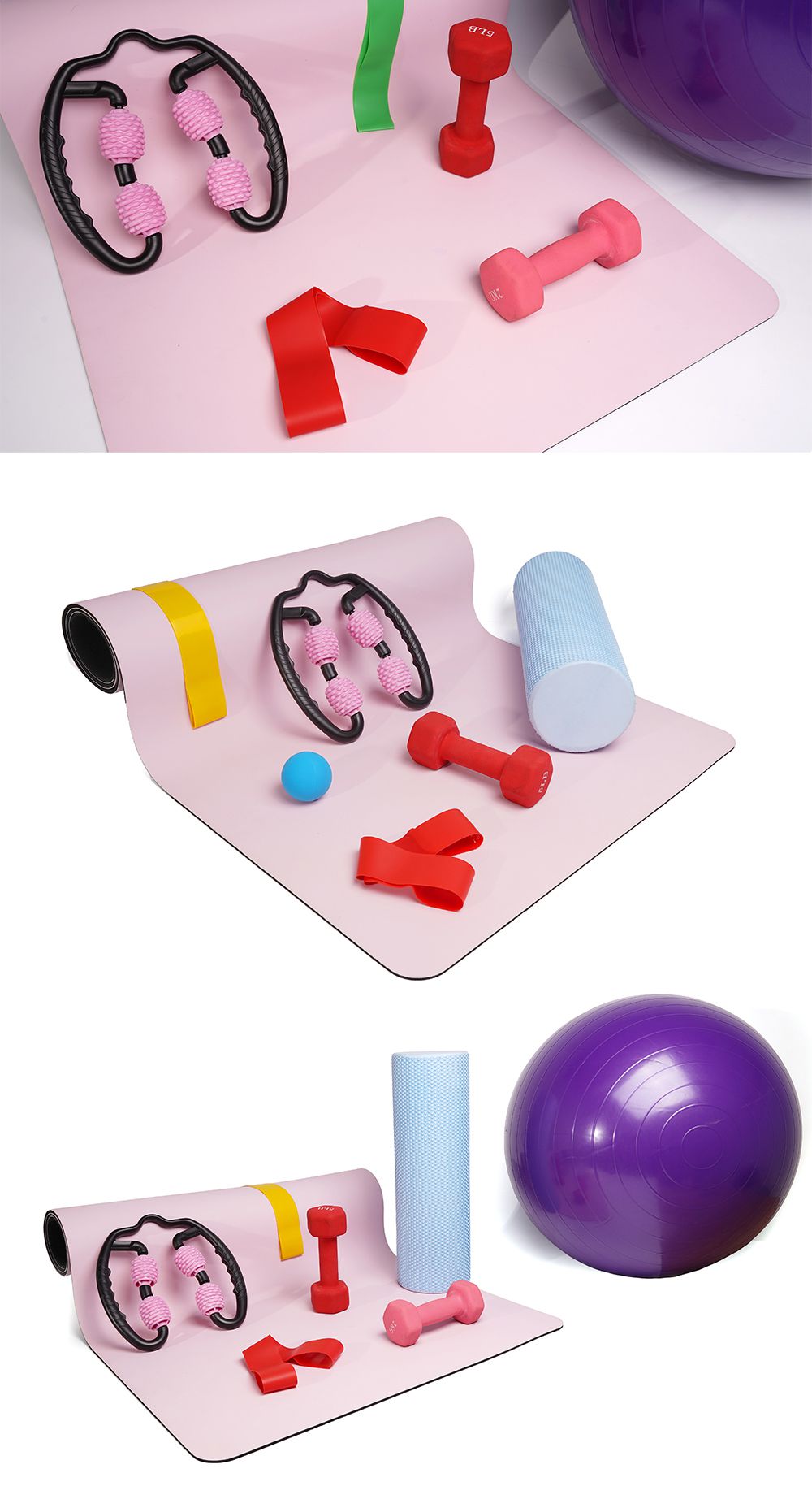 Kit de alongamento de tanta de ioga pu