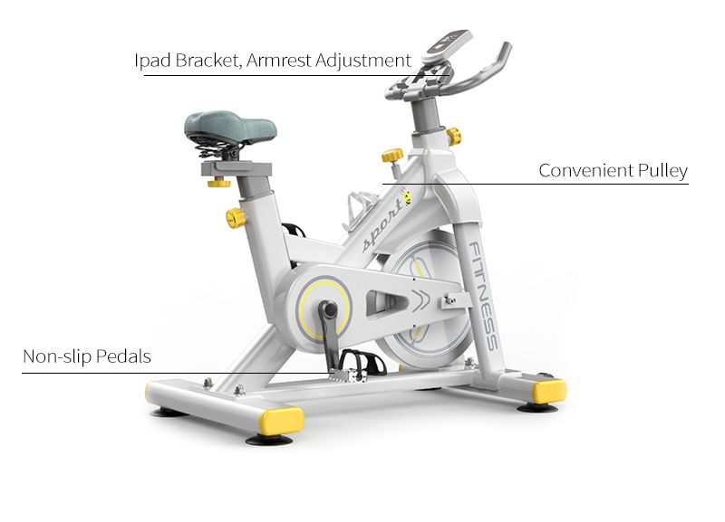 Bicicleta de exercício magnética de dupla resistência