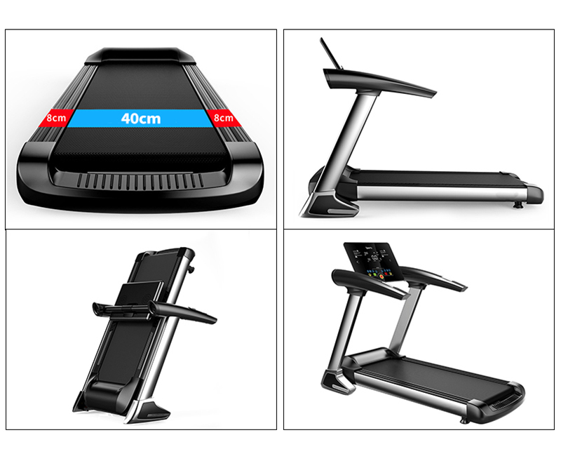 Treadmill médio dobrável multifuncional para academia em casa
