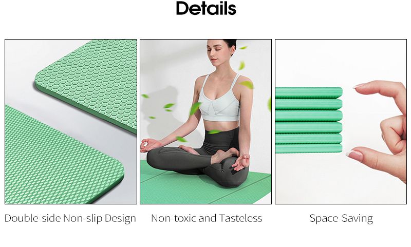 Atacado dobrável thin tpe yoga tapete para viajar