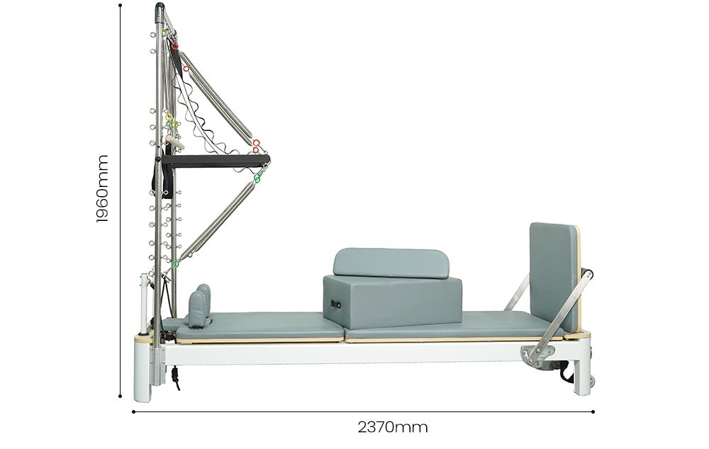 Alumínio de alumínio Pilates Reformer