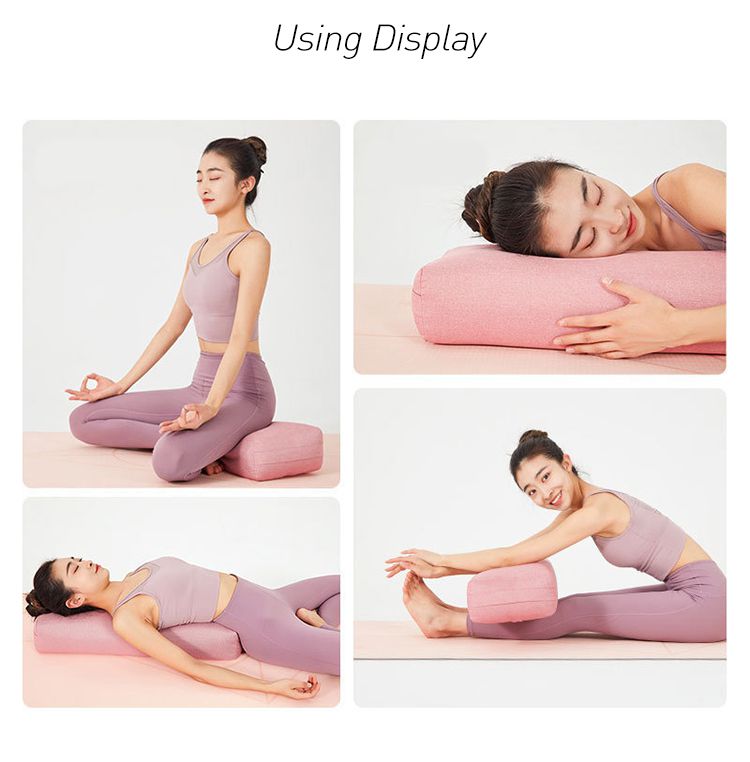 Bolster travesseiro Premium Meditation Bolsters de suporte retangular de suporte