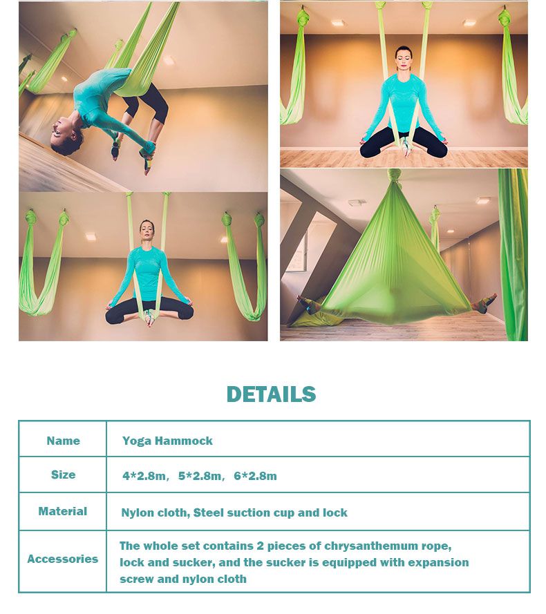 18 Cores Nova qualidade Yoga Hammock Aerial Yoga Swing Set
