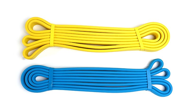 Engrossar loops de resistência à borracha