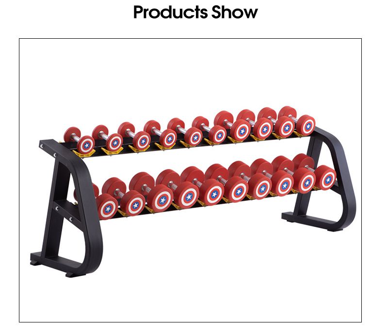 Capitão America estilo Round Pu Dumbbells
