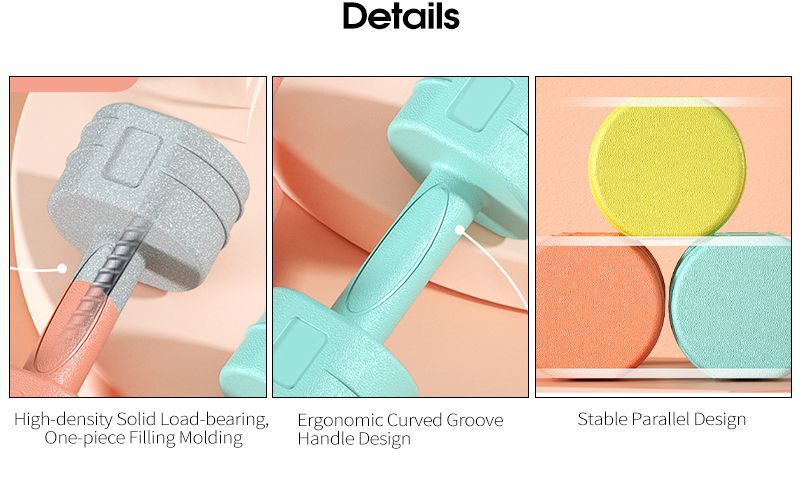 Conjunto de halteres de PVC ecológico Conjunto de halteres de PVC ecológico