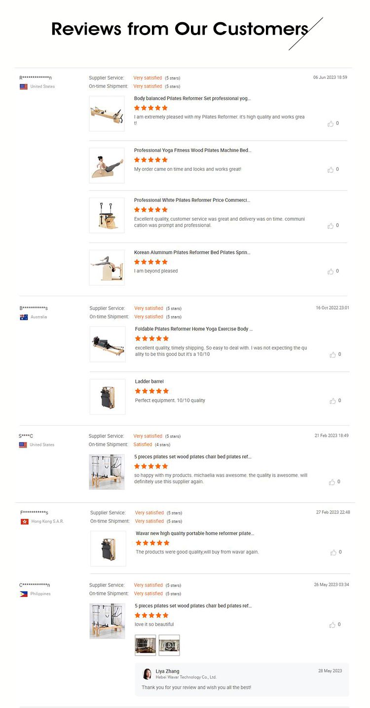 O corpo de alumínio dobrável Pilates Reformer Body Building de alta qualidade Uso comercial