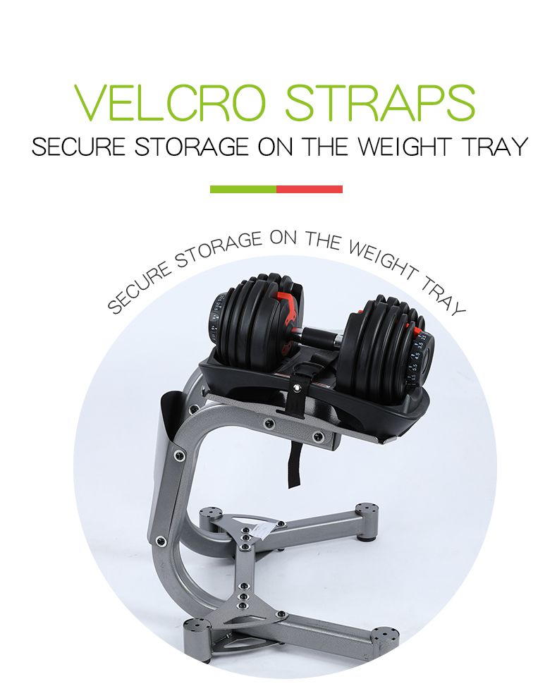 Rack de halteres ajustáveis de 24 kg