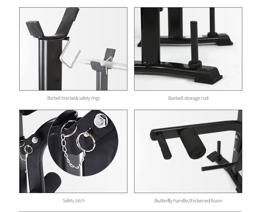 Supin Placa Bancada de Banco de Barbell de Banco de Barbell em Banco de Impulso