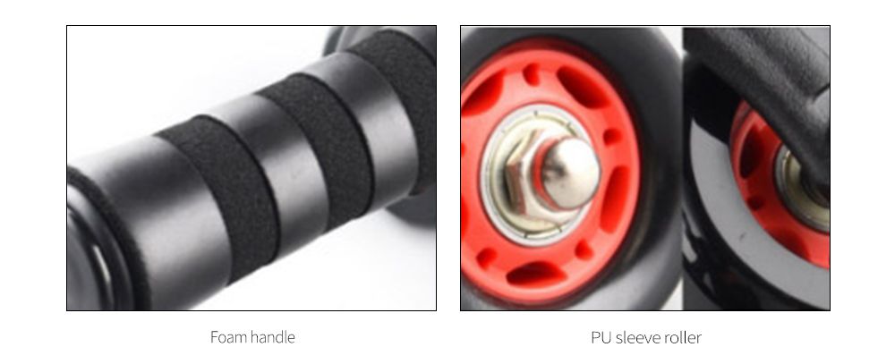 Conjunto de corda de push-up de push-up de roda AB de quatro rodas