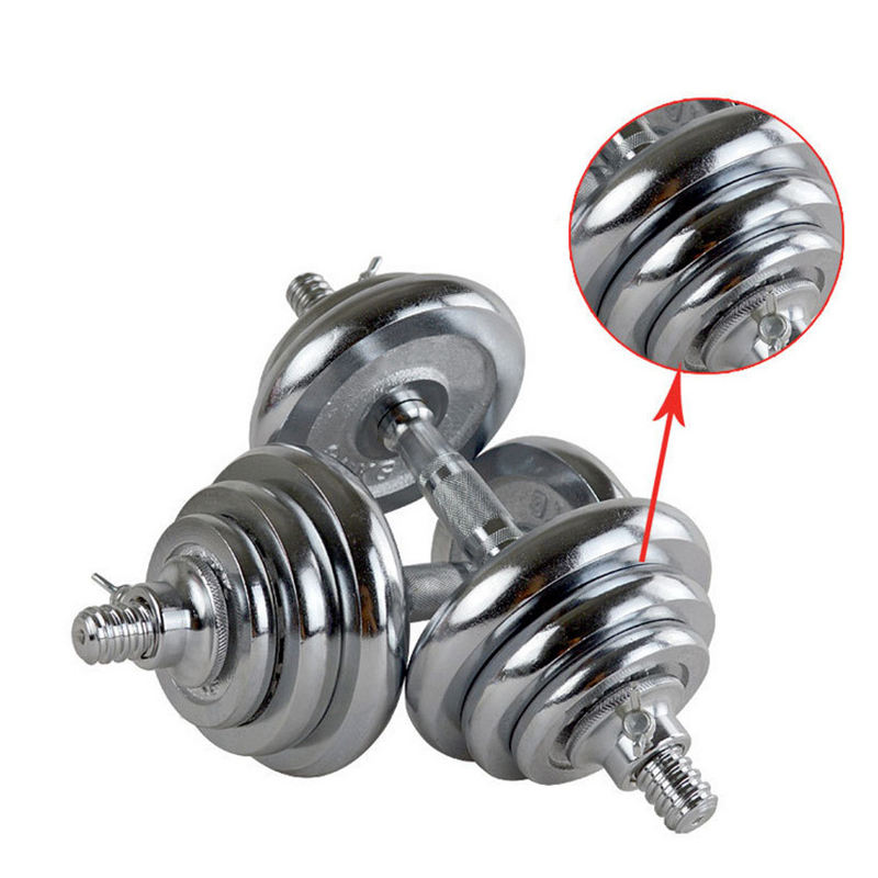 15 20 30 50 kg Eletroplate-Dumbbell com caixa