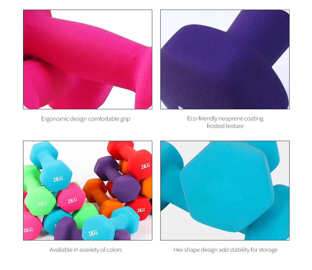 Halteres de imersão - Baixo preço vendendo a quente venda de neoprene colorido de neoprene halteres para mulheres