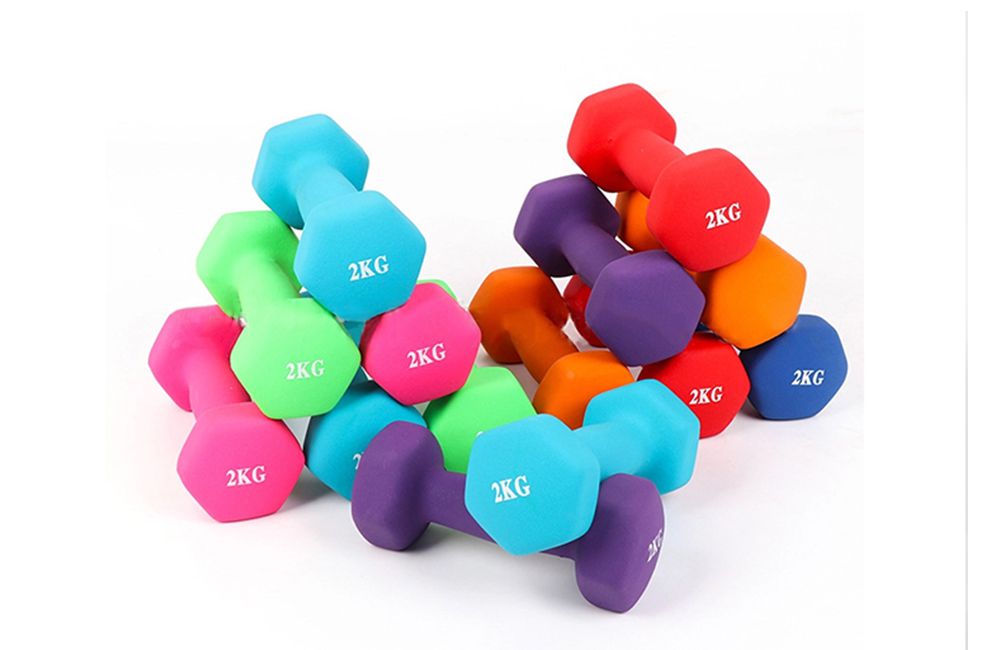 Halteres de imersão - Baixo preço vendendo a quente venda de neoprene colorido de neoprene halteres para mulheres
