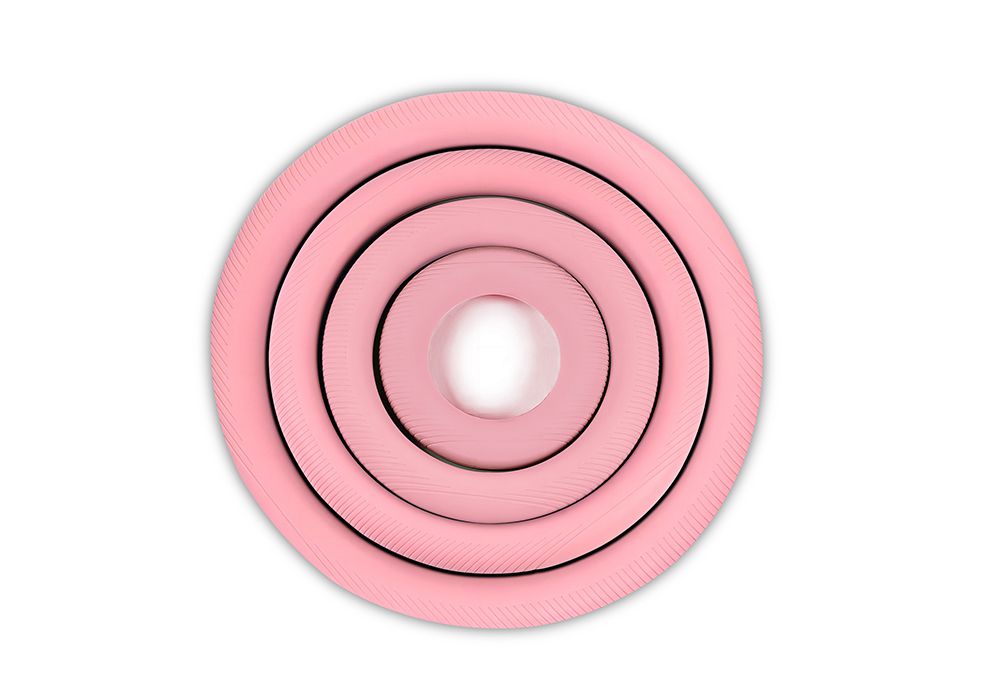 Halteres redondos de silicone