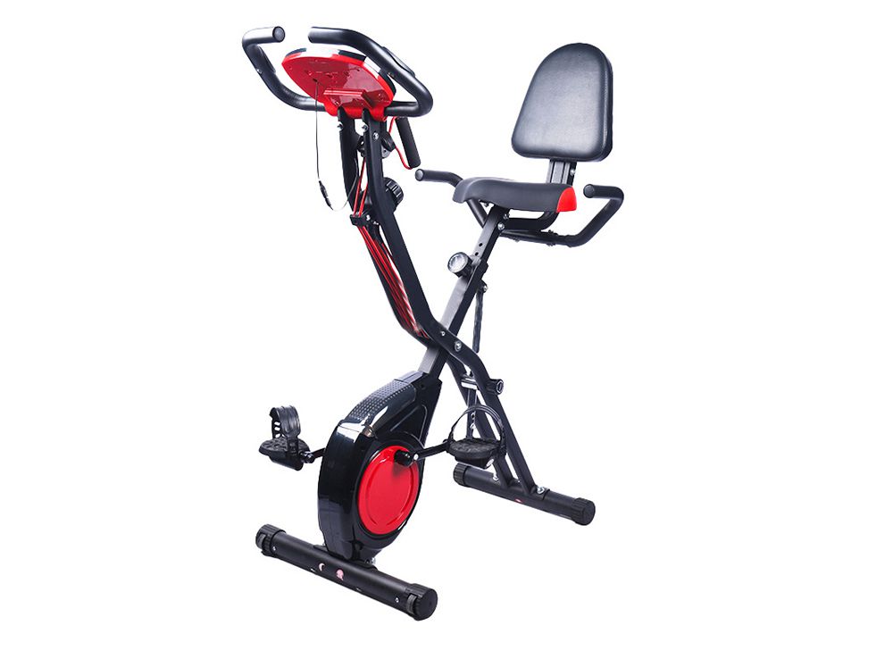 Bicicleta de exercício dobrável para economizar espaço