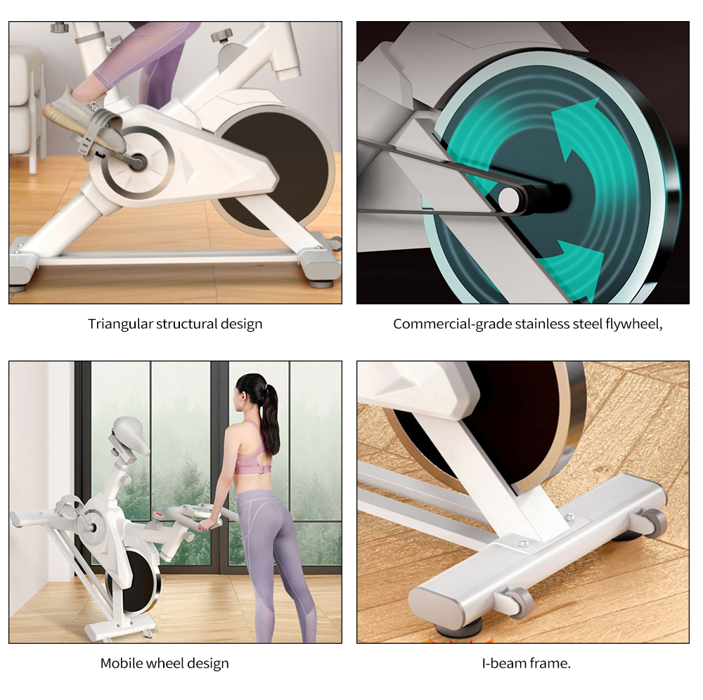 Bicicleta esportiva de spin de exercício em casa