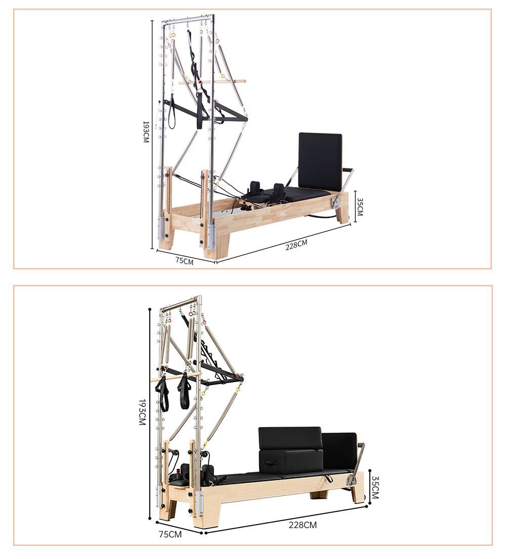 Studio Pilates Maple Reformer com torre