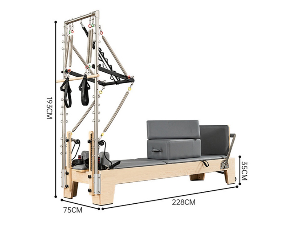 Studio Pilates Maple Reformer com torre