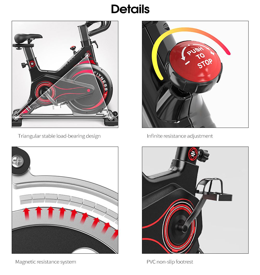 Bicicleta giratória de controle magnético
