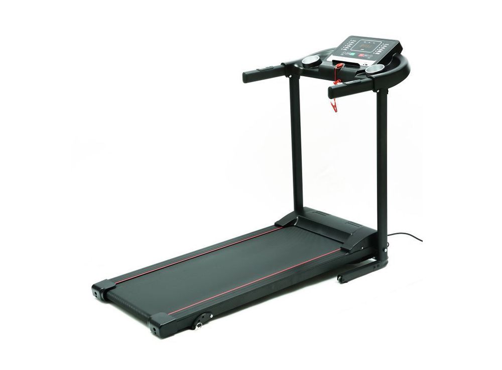 Máquina de fitness de corrida de corrida elétrica com tela LCD
