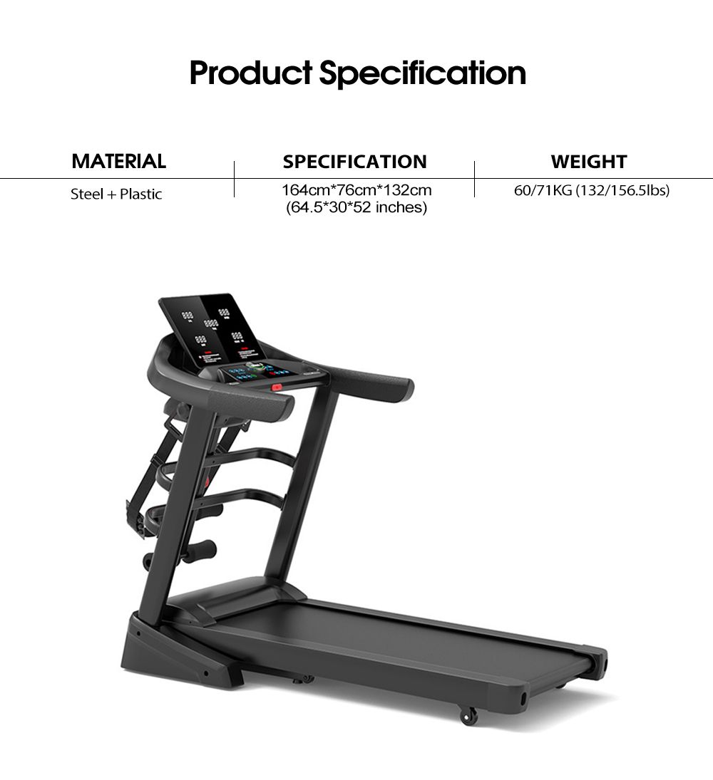 Máquina de corrida multifuncional de ginástica