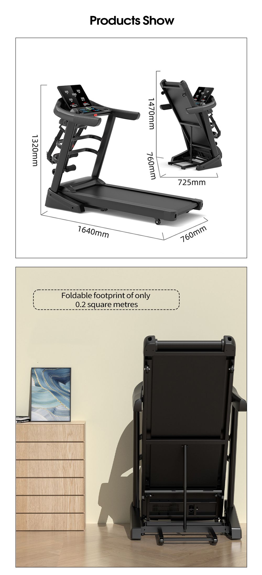 Máquina de corrida multifuncional de ginástica