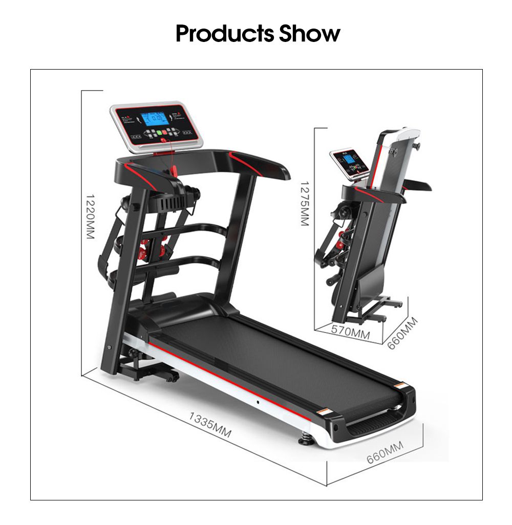 Fitness Pequeno dobramento Freadmill Homome Mini Máquina de caminhada de equipamentos esportivos elétricos multifuncionais